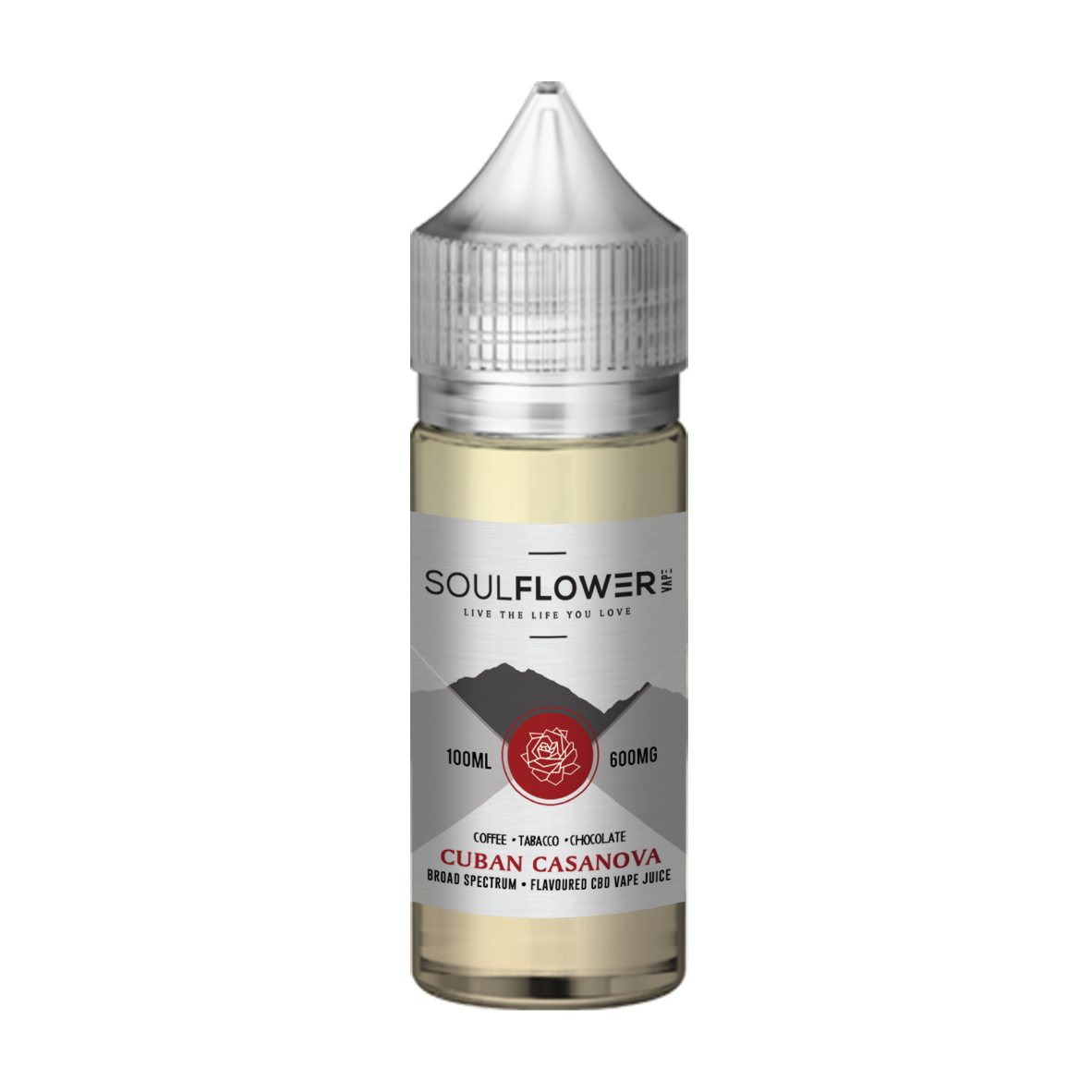 Cuban Casanova | Soulflower | CBD Vape Juice | 600MG | 100ml