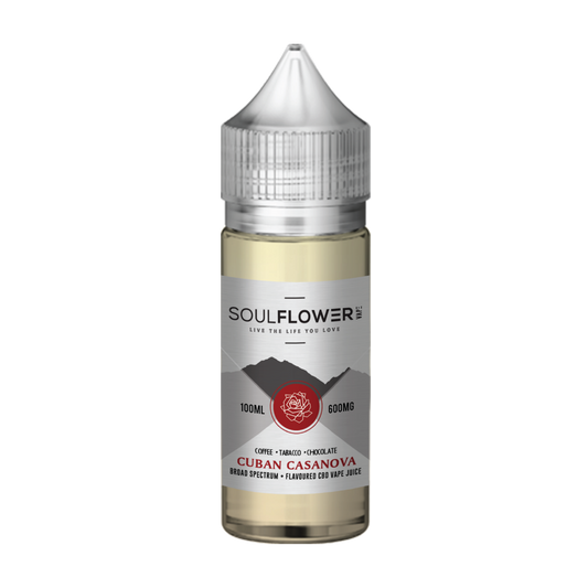 Cuban Casanova | Soulflower | CBD Vape Juice | 600MG | 100ml