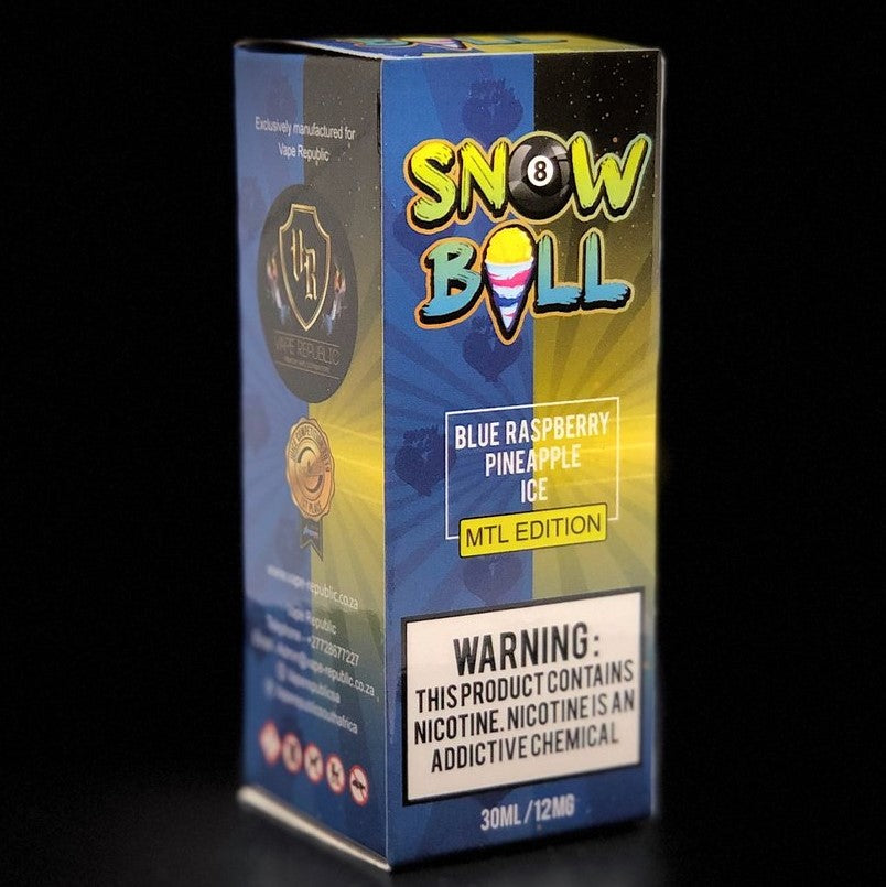 Snow Ball - Blue Raspberry Pineapple Ice | MTL | 12mg | 30ml