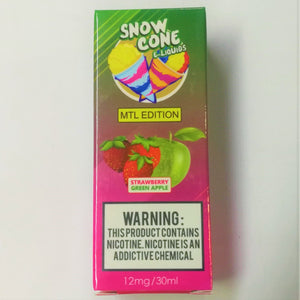 Snow Cone - Strawberry Green Apple | MTL | 12mg | 30ml