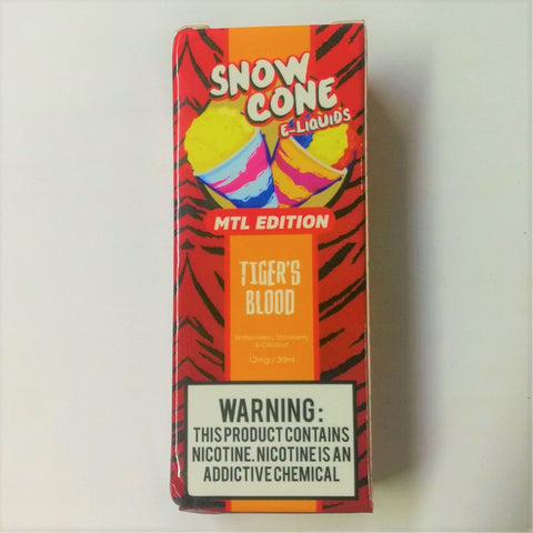 Snow Cone - Tiger's Blood | MTL | 12mg | 30ml