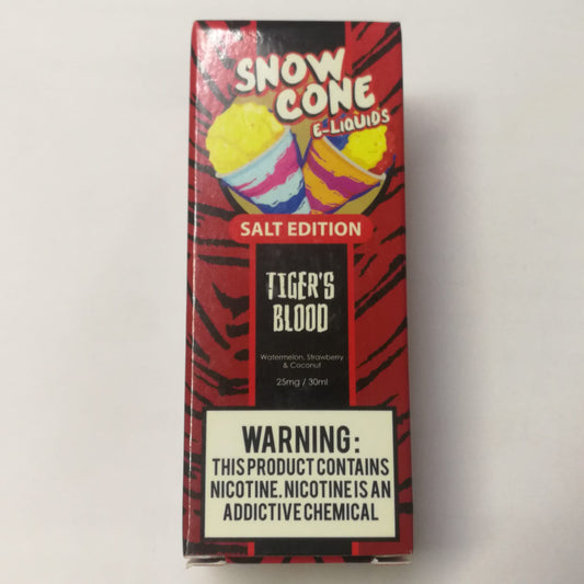 Snow Cone - Tiger's Blood | Nic Salts | 25mg & 50mg | 30ml