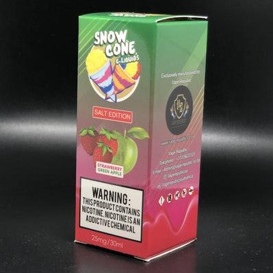 Snow Cone - Strawberry Green Apple | Nic Salts | 25mg & 50mg | 30ml