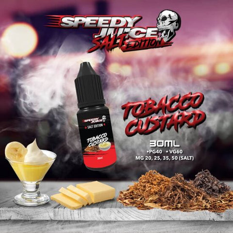 Speedy Juice Tobacco Custard | Nic Salts | 25mg & 50mg | 30ml