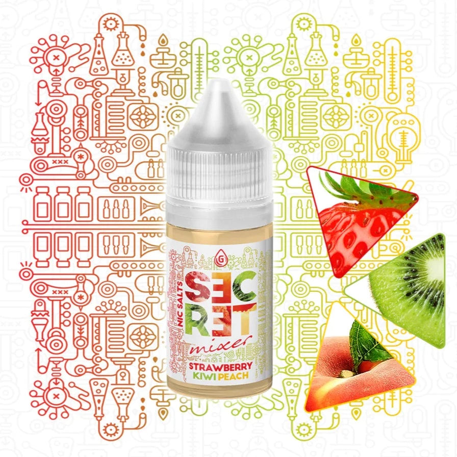 Secret Mixer - Strawberry Kiwi Peach | Nic Salt | 30mg | 30ml