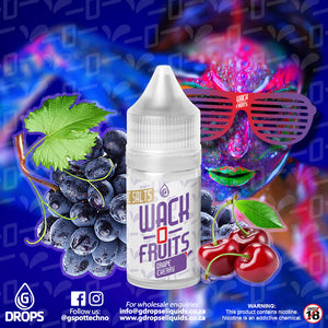 Wack-O-Fruits Grape Cherry Saltz | Nic Salts | G Drops | 30mg & 50mg | 30ml