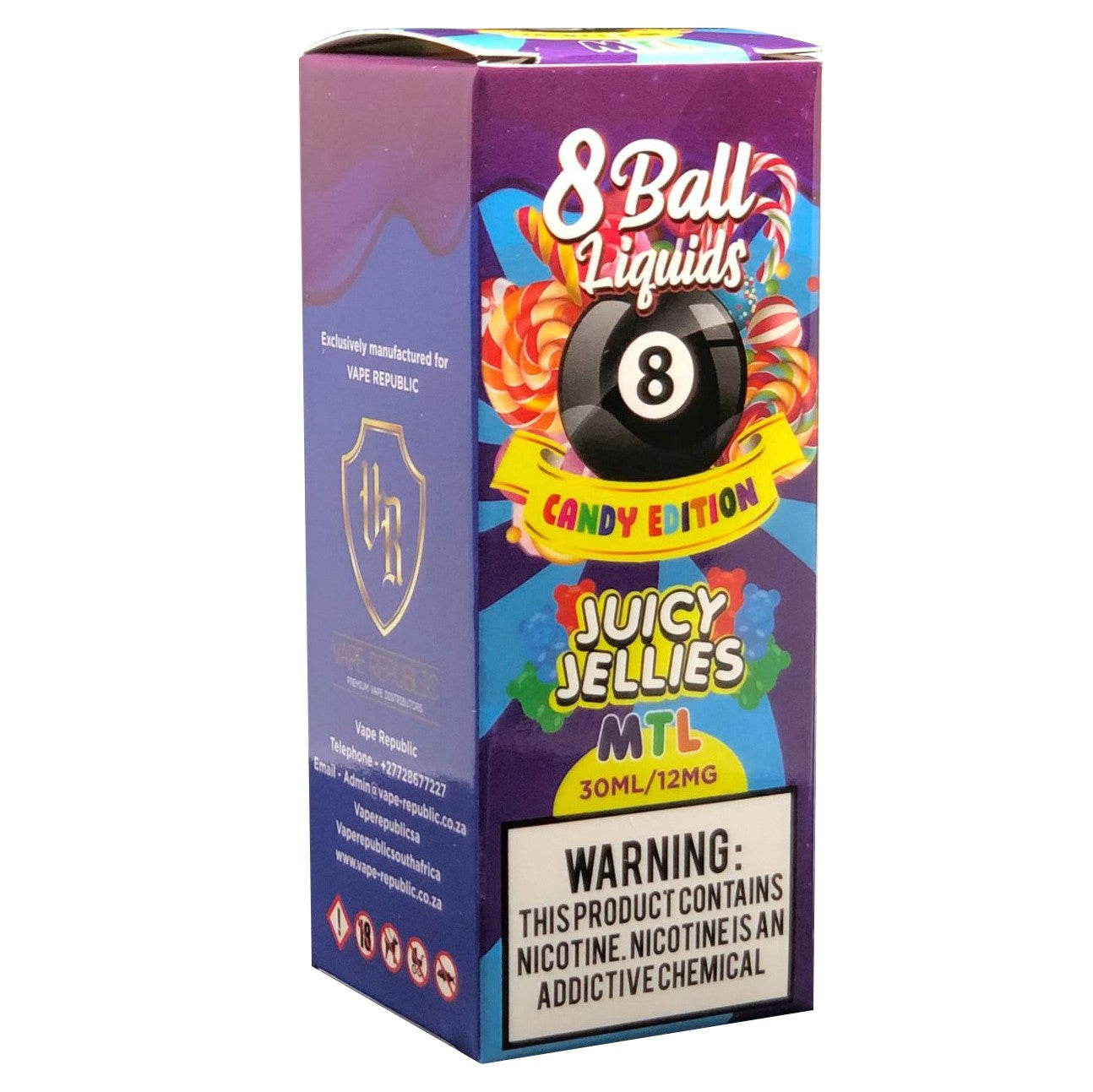 8 Ball Candy - Juicy Jellies | Candy Edition | MTL | 12mg | 30ml