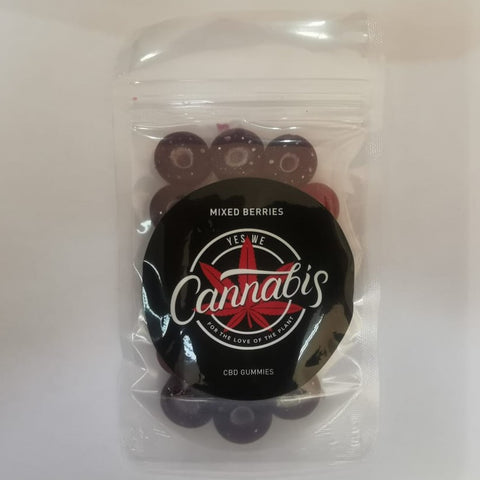 CBD Gummies - Mixed Berry | YesWeCannabis | 150mg | 15pc (New look)