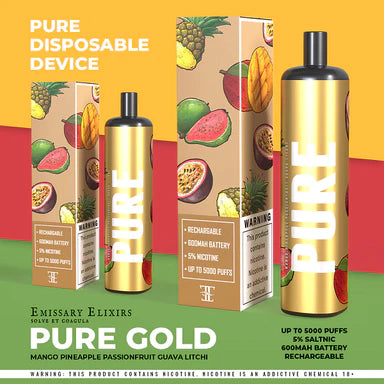 Pure Bar Disposable | 5000 Puffs | 5% Nic Salt