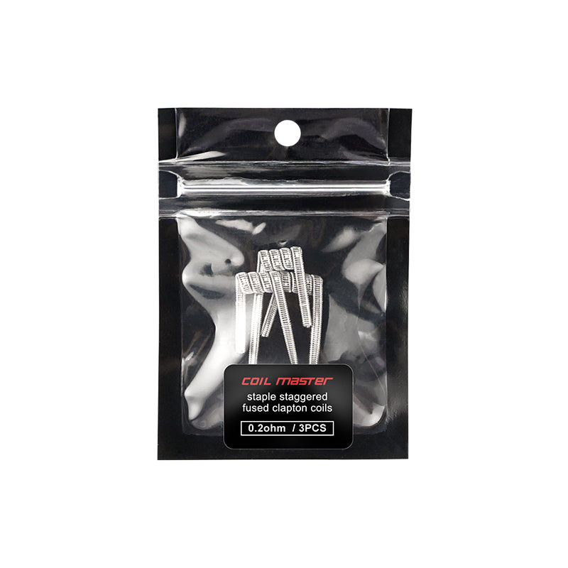 Coil Master Pre-rolled coil - Staple Staggered Fused Clapton (0.2ohm)